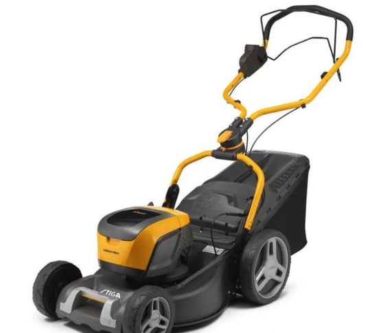 TONDEUSE TRACTEE STIGA 548ES - KIT VENDU AVEC 2 BATTERIES 48V 4AH ET UN CHARGEUR DOUBLE